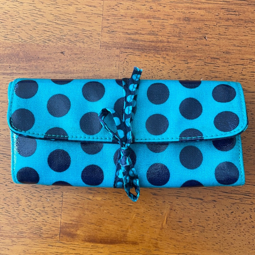 NWOT, Mossimo waxed canvas jewelry pouch